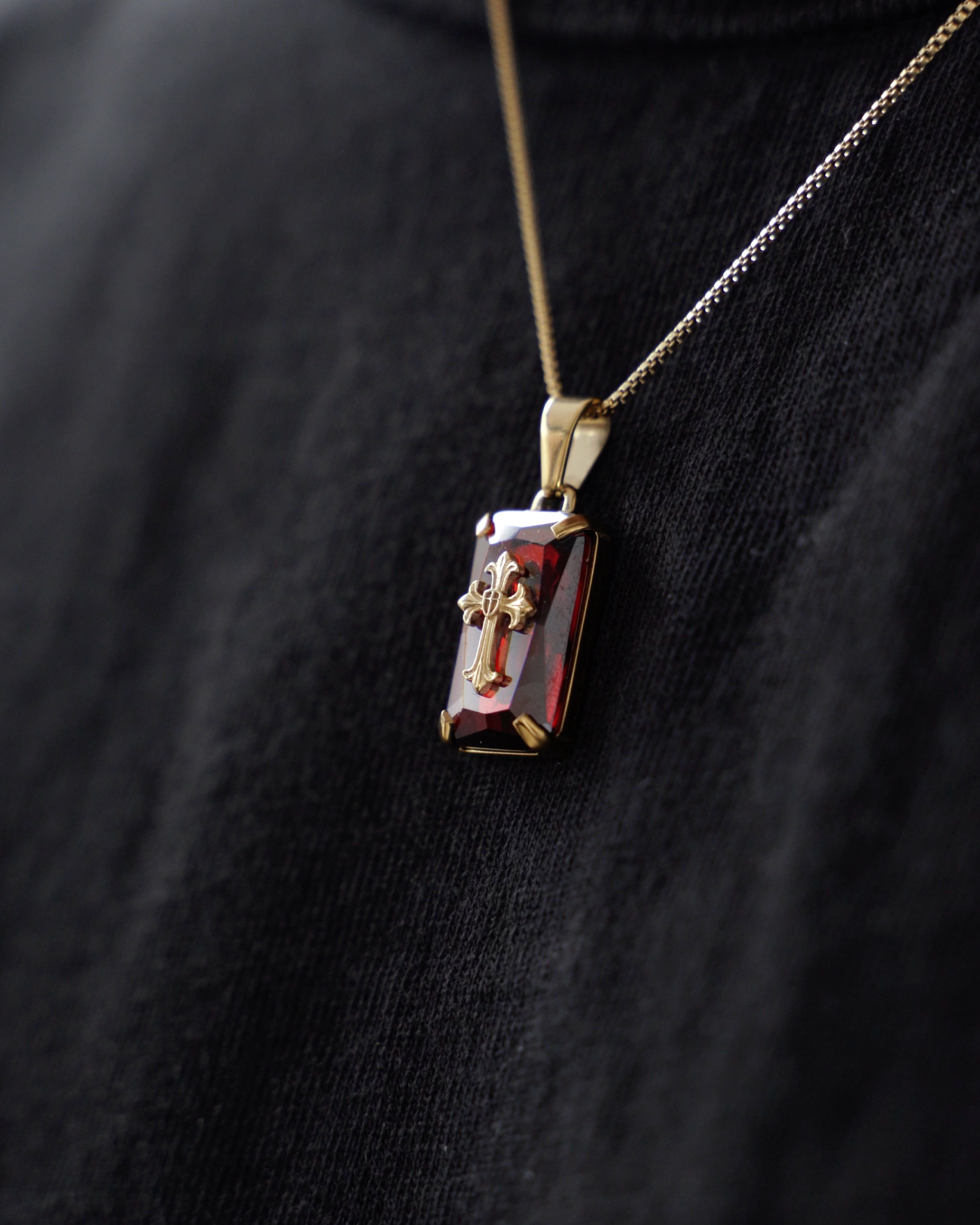 Redemption Stone Cross (Gold) (Pre-Order)