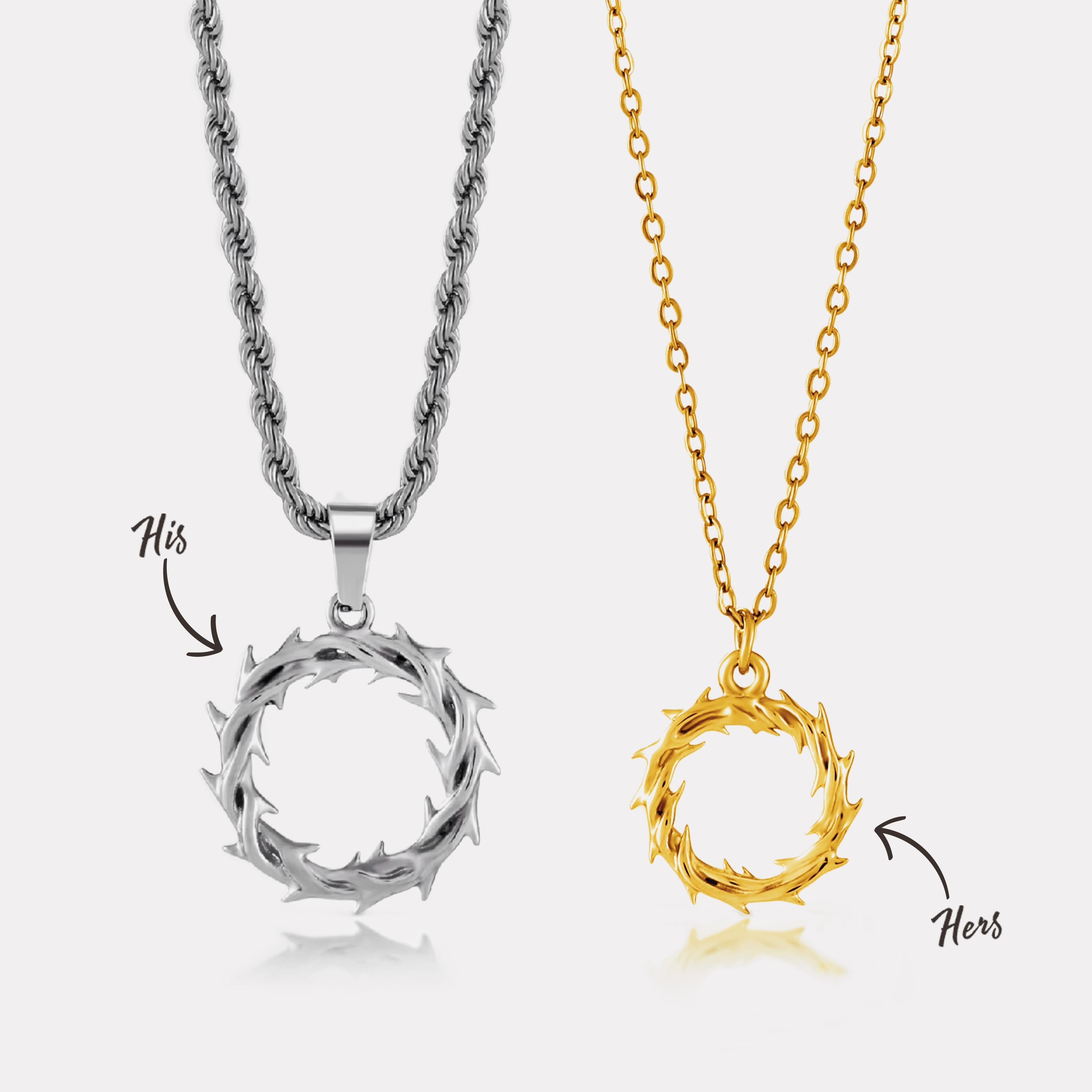 His & Hers Crown of Thorns (Gold)