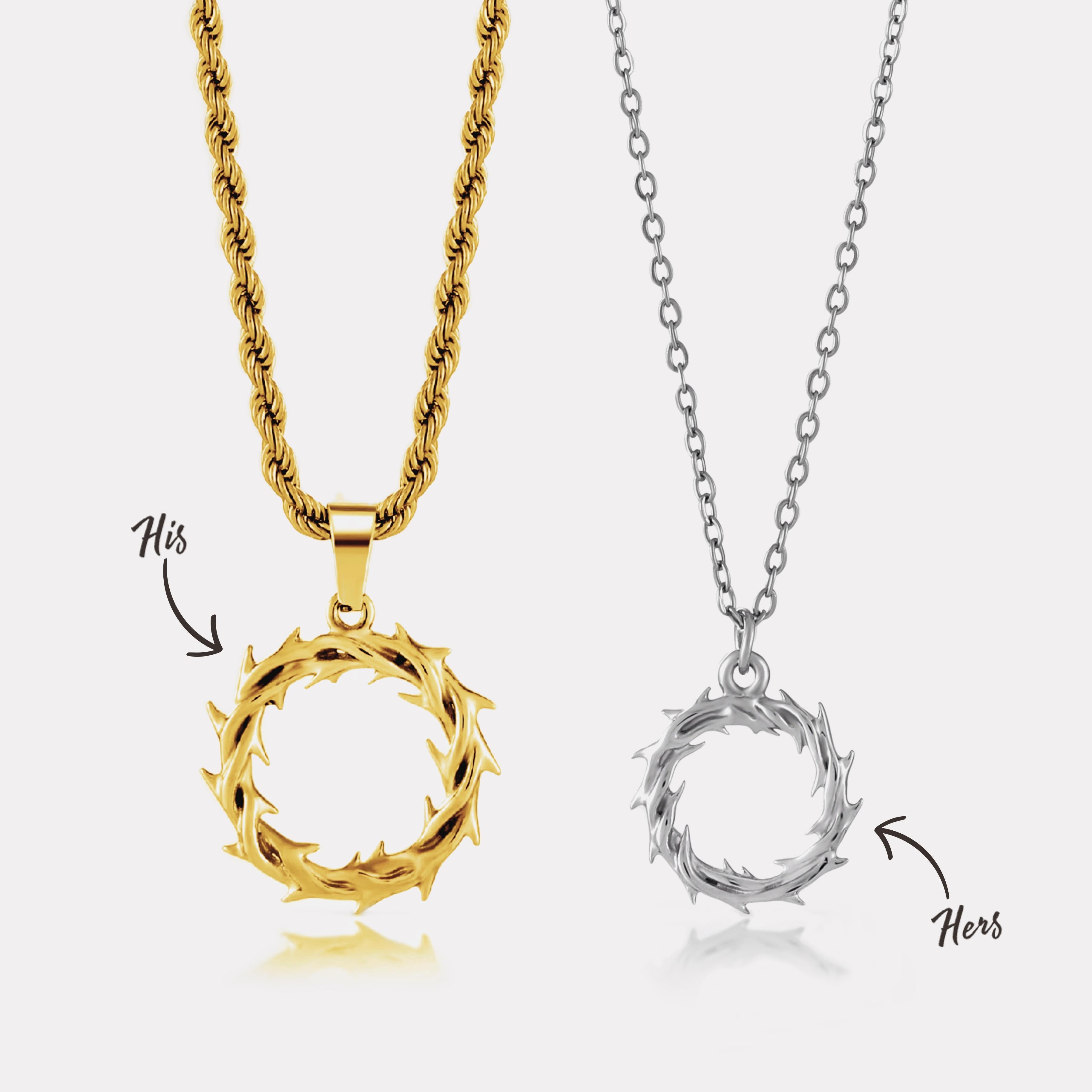 His & Hers Crown of Thorns (Silver)