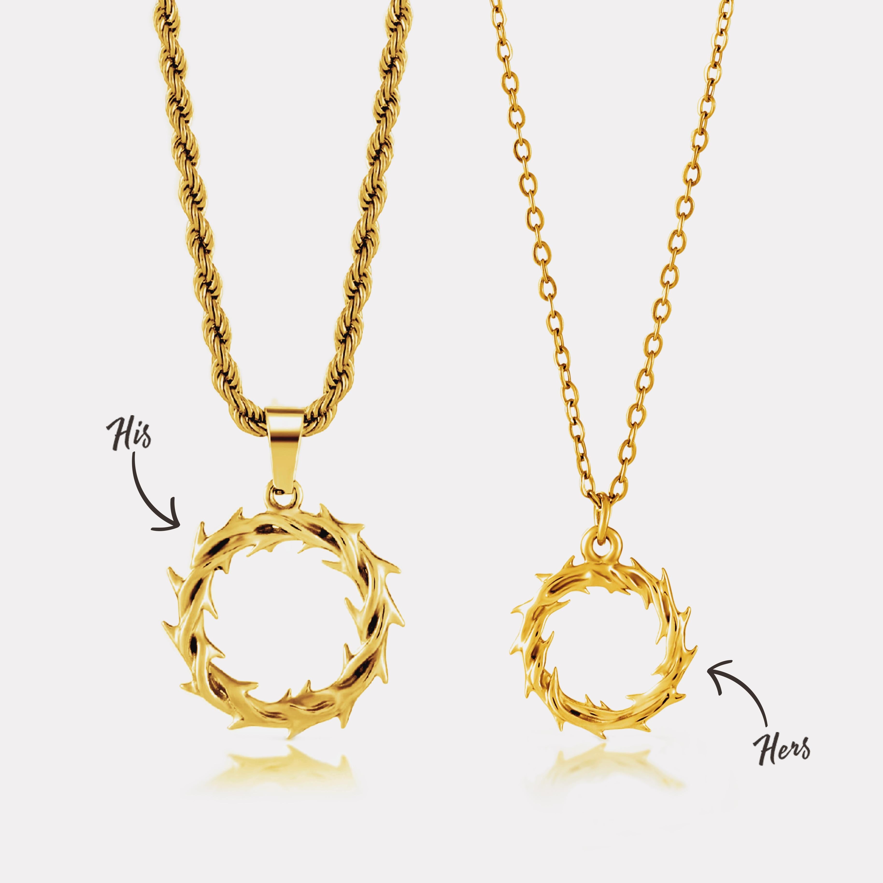 His & Hers Crown of Thorns (Silver)