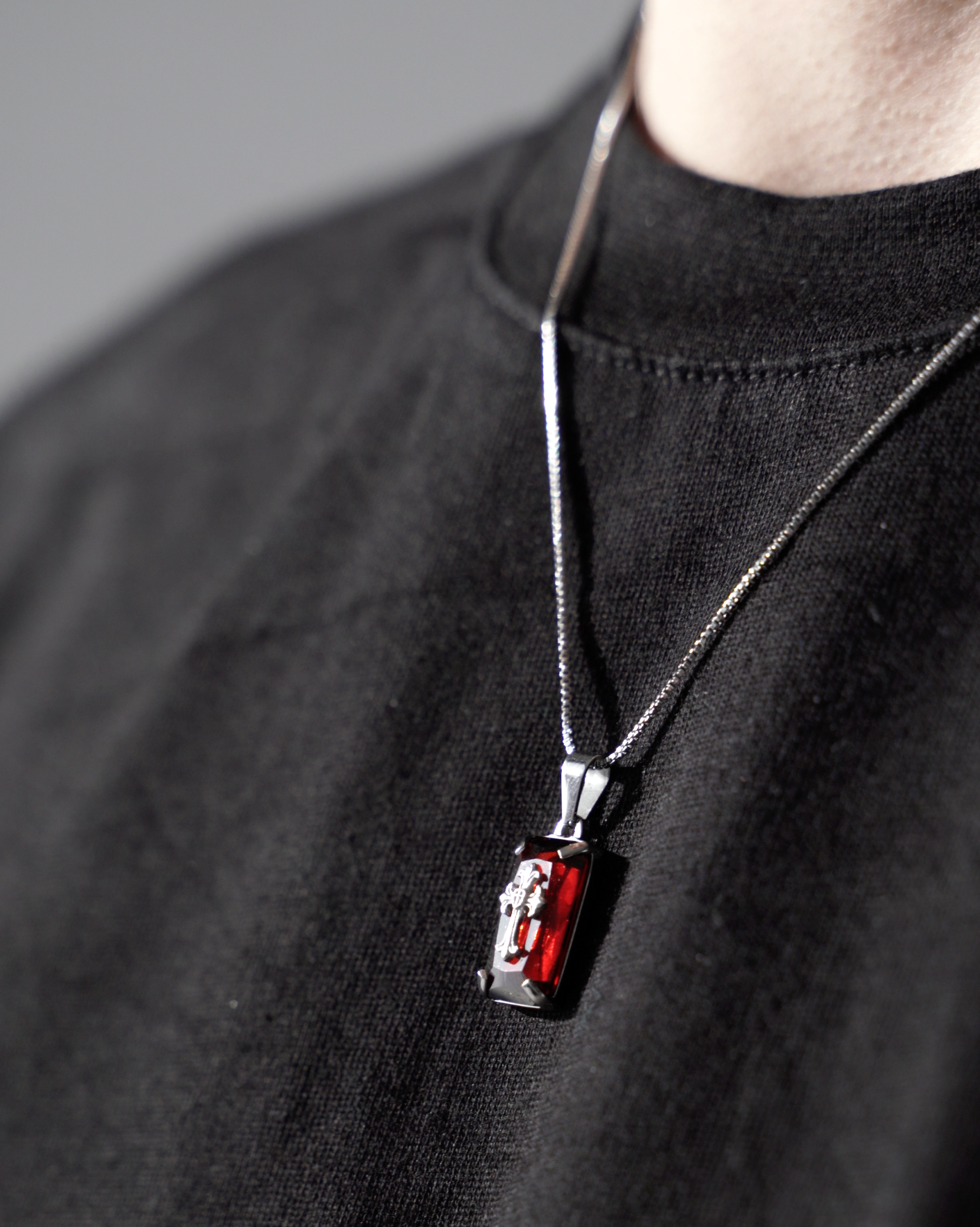 Redemption Stone Cross (Silver) (Pre-Order)