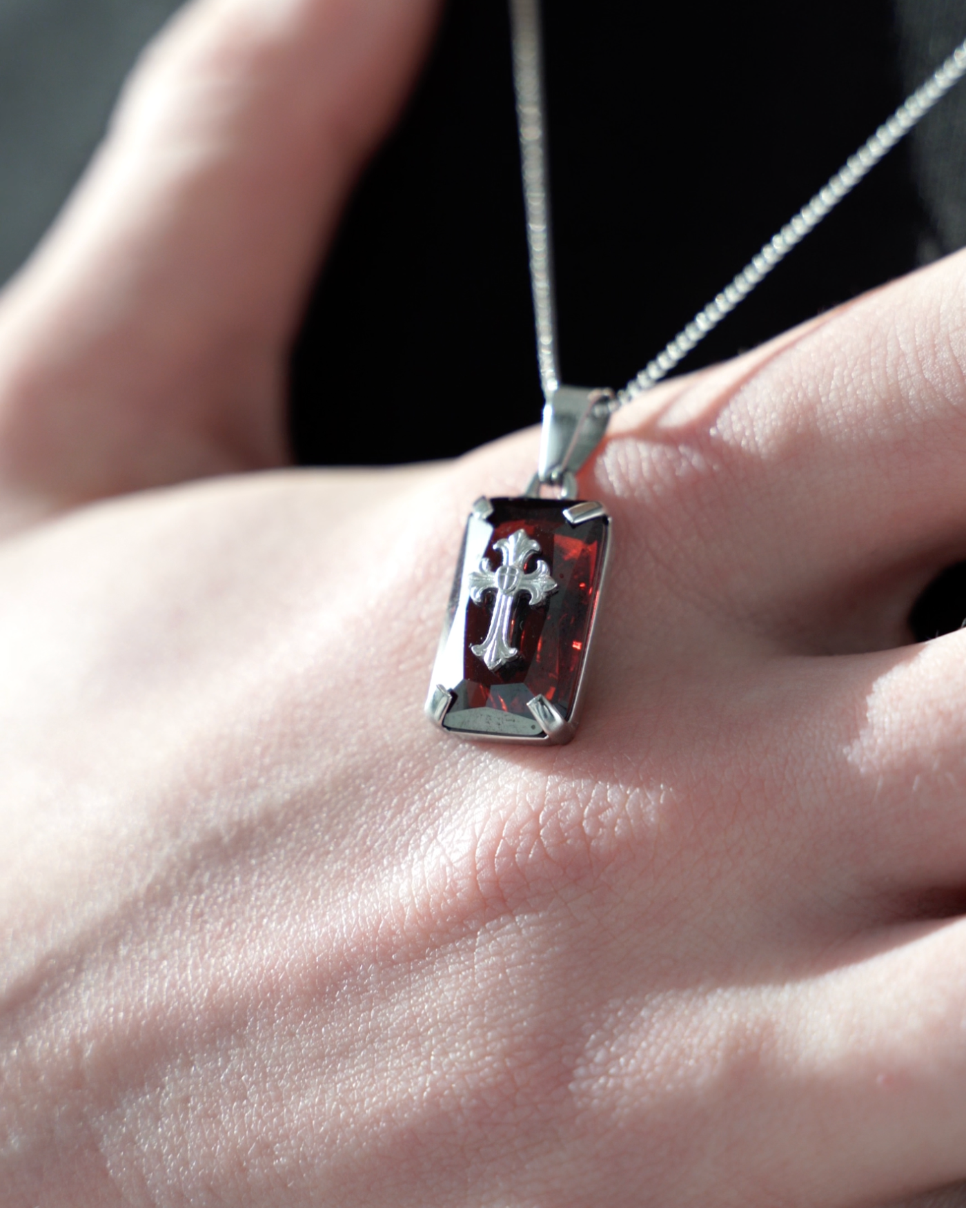 Redemption Stone Cross (Silver) (Pre-Order)