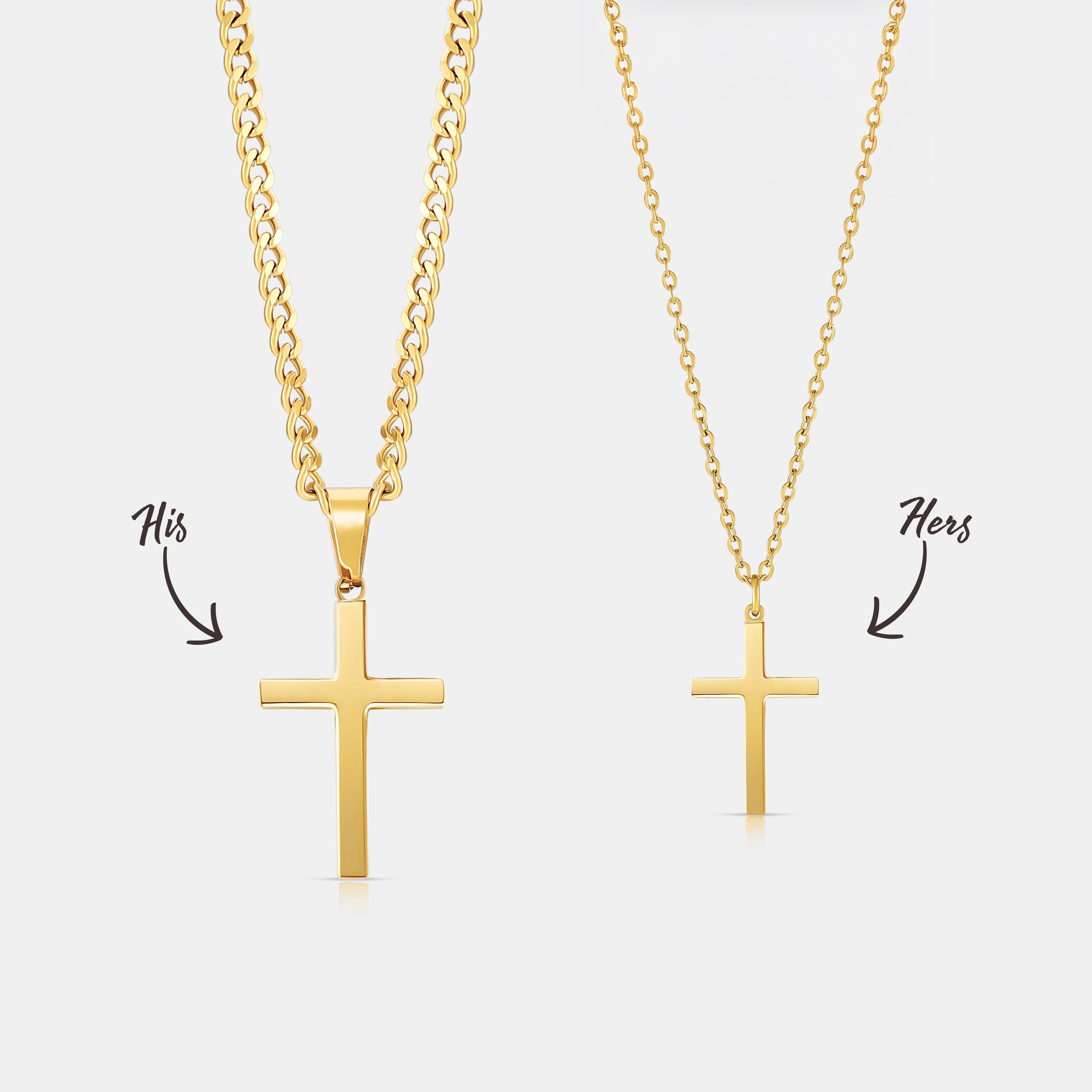 His & Hers Cross (Silver)